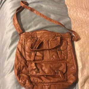 Leather (not real) shoulder purse